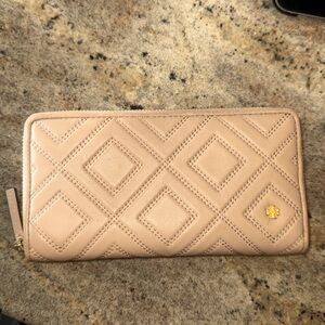 Tory Burch Fleming Zip Around Wallet